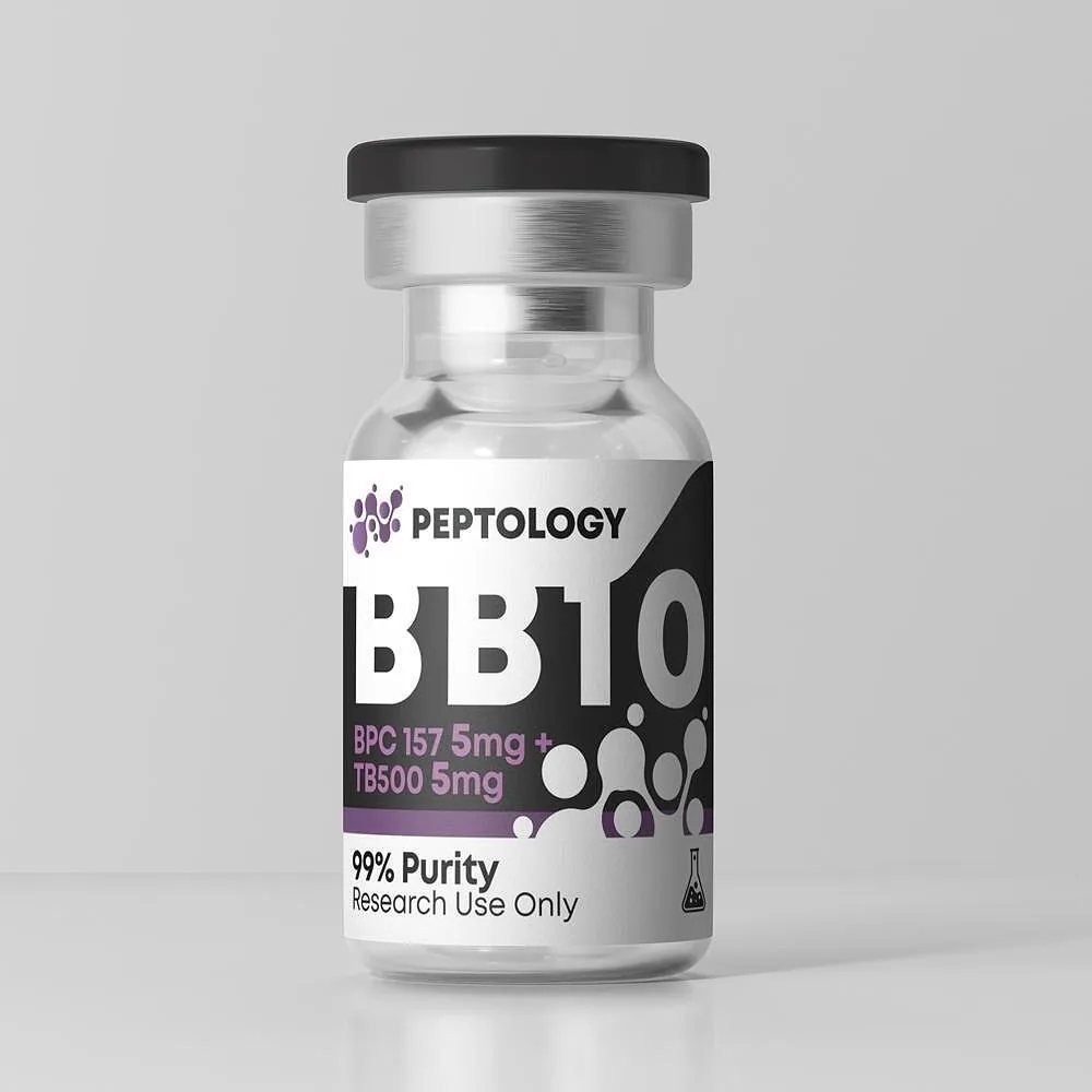 BB10 – tyrimų peptidų mišinys (BPC-157 5 mg + TB-500 5 mg)