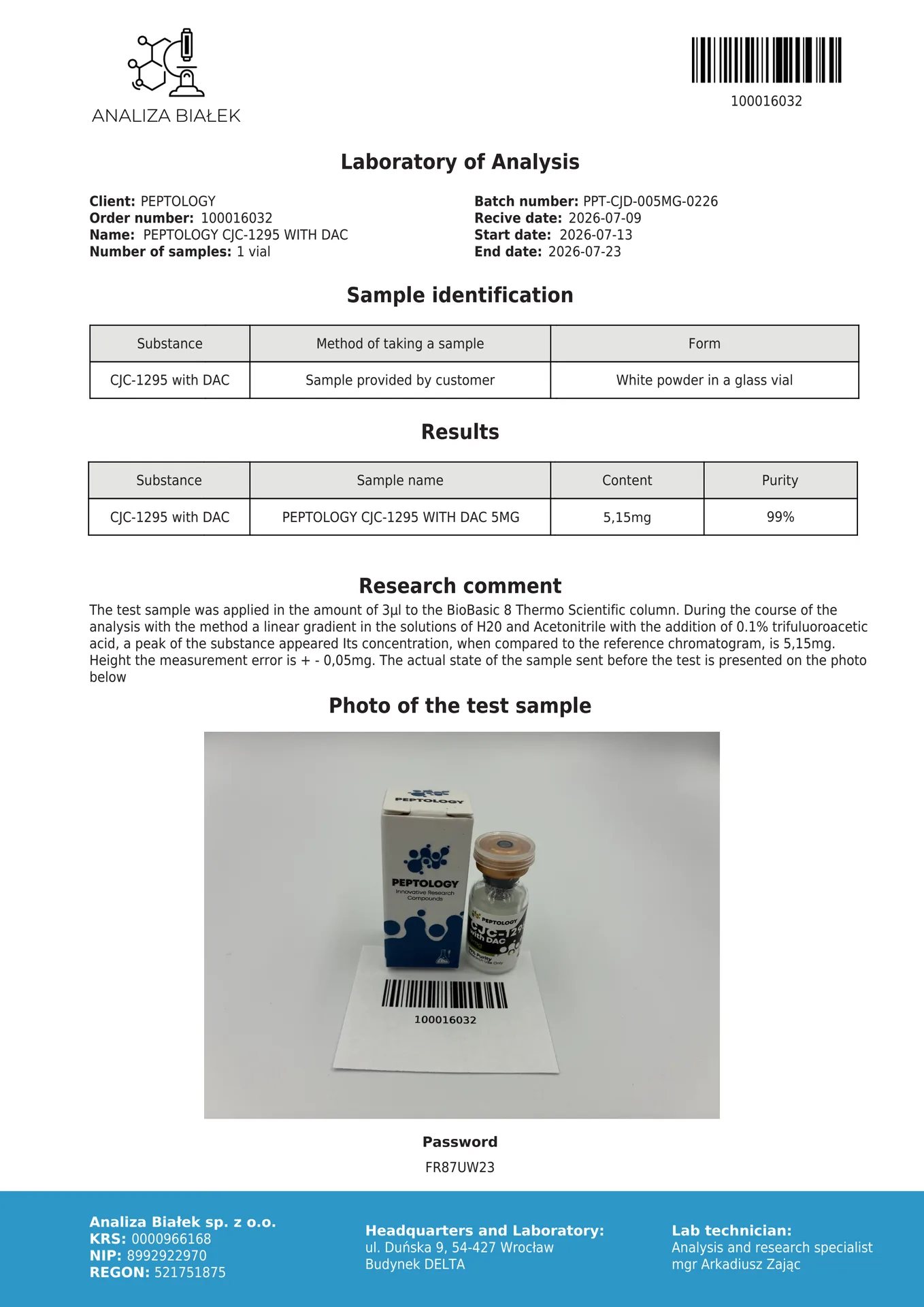 CJC-1295 su DAC 2mg/5mg – ilgai veikiantis GHRH analogas su pailgintu atpalaidavimu – paveikslėlis 2
