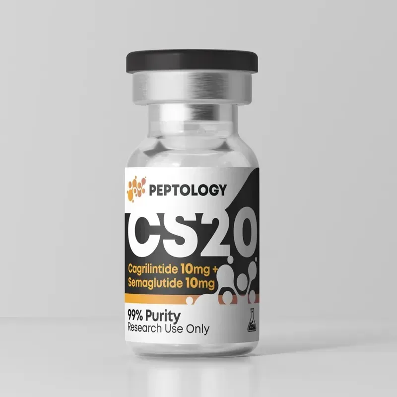 CS20 (Cagrilintide 10 mg + Semaglutide 10 mg) — dvigubas GLP-1 / amilino agonistas