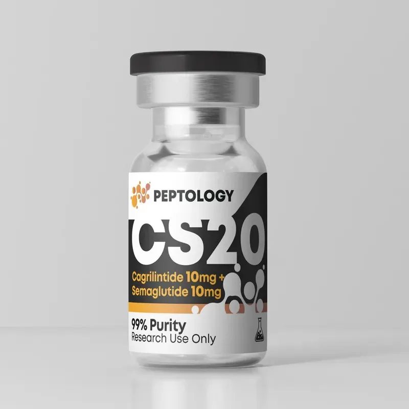 CS20 (Cagrilintide 10 mg + Semaglutide 10 mg) — dvigubas GLP-1 / amilino agonistas
